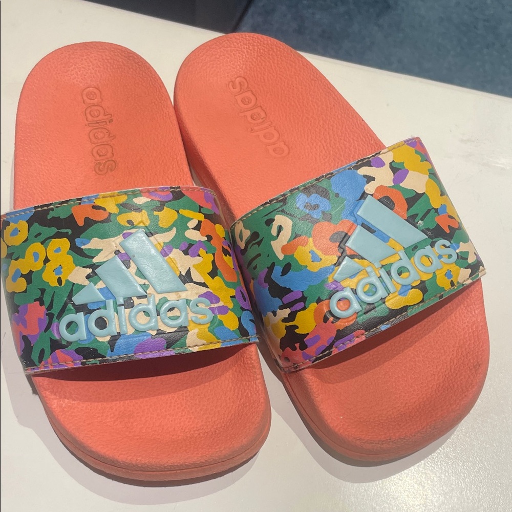 Adidas Kids Multicolor Slide Sandals